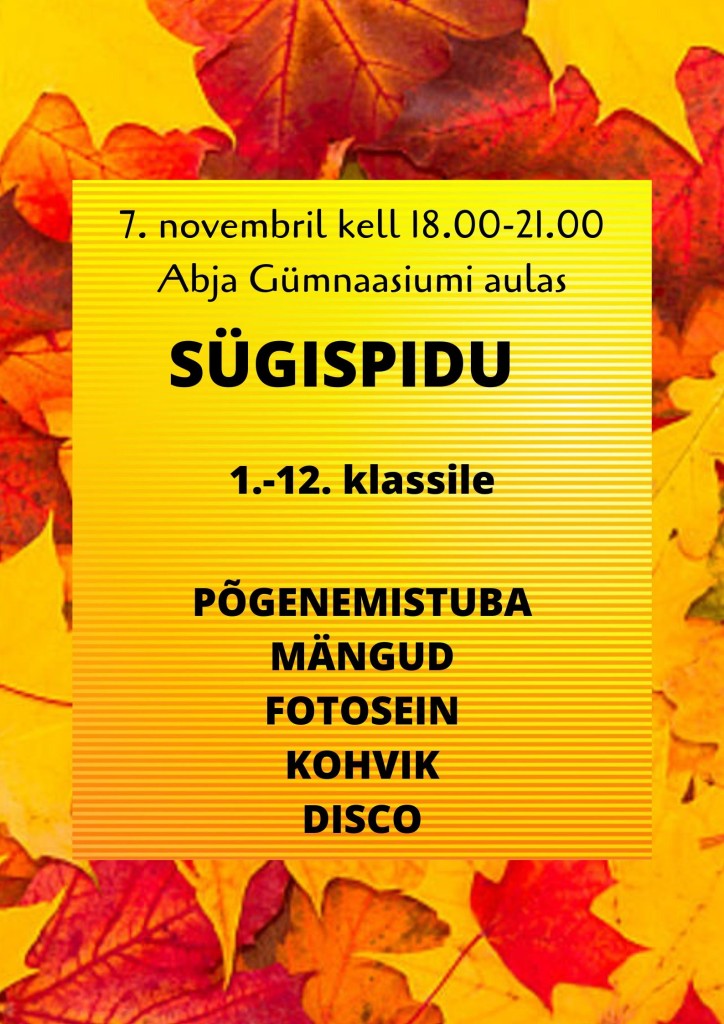 sügispidu